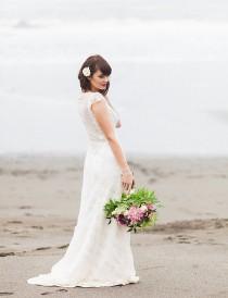 wedding photo - Vibrant Morning Beach Elopement Inspiration