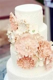 wedding photo - Die "Sali" Fabric Blumenstrauß. Antique Pink, Creme und Weiß