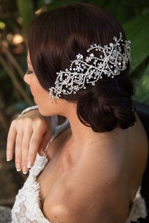 wedding photo - Crystals Headwrap for wedding girls