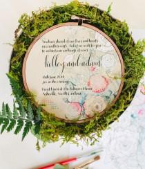 wedding photo - Embroidery and Millinery Wedding Invitation Inspiration