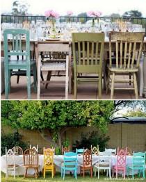 wedding photo - Getting creative with your wedding chairs