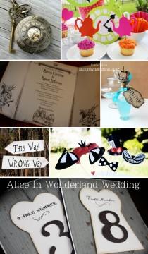 wedding photo - Alice In Wonderland wedding ideas: a moodboard full of decor