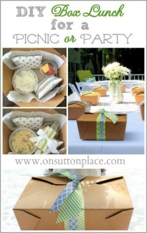 wedding photo - Box bricolage déjeuner pour un pique-nique ou d'un parti