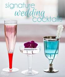wedding photo - Cocktails Signature de mariage