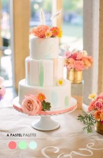 wedding photo - 10 Color Inspiring Wedding Cakes