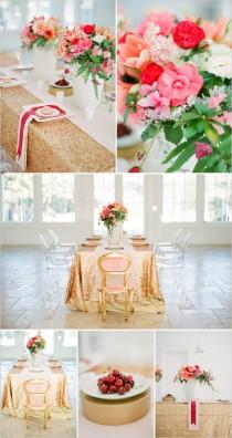 wedding photo - Red And Pink Wedding Ideas