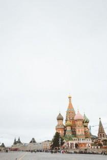 wedding photo - St Basil Cathedral In Moscow