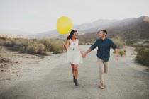 wedding photo - Cool Palm Springs Engagement Shoot