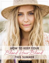 wedding photo - How to Keep Your Blond Hair Blond and Healthy This Summer