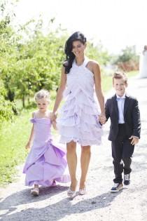 wedding photo - Lavendel und Silber Schweiz Hochzeit