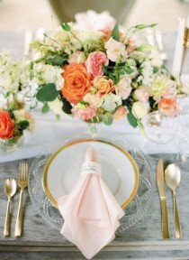 wedding photo - 40 Delicate Peach And Cream Wedding Ideas 