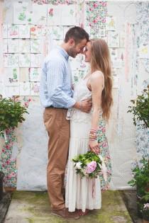 wedding photo - Surprise Greenhouse Proposal Ruffled