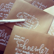 wedding photo - Hand Lettering For Envelope Addresses - Several Styles Available