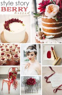 wedding photo - Style Story: Berry Kissed