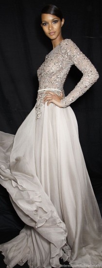 wedding photo - Elie Saab At Couture Fall 2013 (Backstage)