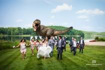 wedding photo - Jeff Goldblum Channels 'Jurassic Park' For Epic Wedding Photo