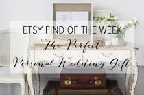 wedding photo - Etsy Find of the Week: The Perfect Personal Wedding Gift