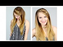 wedding photo - Quick Braided Half Up Hairstyle For Back To School!