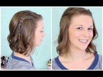 wedding photo - Floating Braided Half Up Style For Short Hair