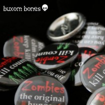 wedding photo - Zombie Apocalypse Buttons- Be Prepared - Zombie Badges - Zombie Pinback Buttons