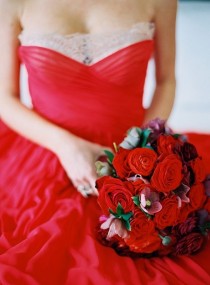 wedding photo - Red Wedding Dress