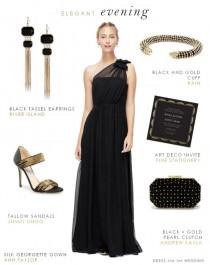 wedding photo - Black Evening Gown For A Wedding