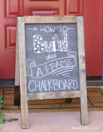 wedding photo - DIY Chalkboard Sandwich Board