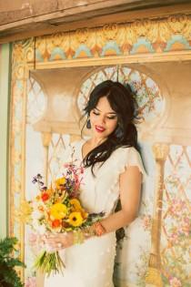 wedding photo - Mediterranean Inspired Shoot With Bright   Bold Color