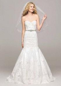 wedding photo - Sweetheart Trumpet Gown With Beaded Sash Style V3680