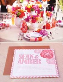 wedding photo - Wonderlandia Table #3: Pink & Orange, Tea-Inspired Wedding Theme