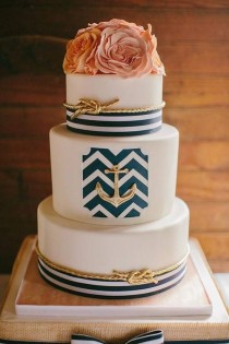 wedding photo - Pretty Palette: Navy Blue And Coral