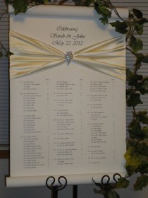 wedding photo - Wedding Seating Chart - Seating Scroll For Your Wedding Or Event