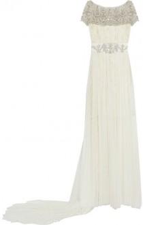 wedding photo - Marchesa Embellished tulle and lace gown