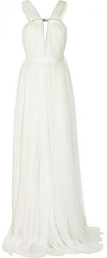 wedding photo - Lanvin Ruched silk-blend tulle gown