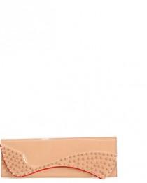 wedding photo - Christian Louboutin Pigalle Spiked Patent Leather Clutch