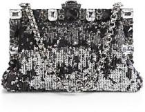 wedding photo - Dolce & Gabbana Small Framed Sequined Clutch with Chain