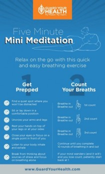 wedding photo - Five Minute Mini Meditation Infographic
