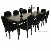 wedding photo - Versailles 10ft Dining Table - Black