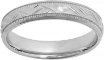 wedding photo - Sterling silver basket weave wedding ring