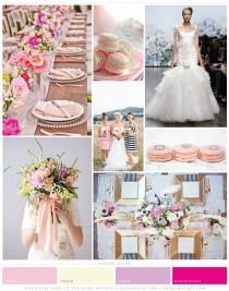 wedding photo - Pink & Cream Macaroons Wedding Inspiration Board