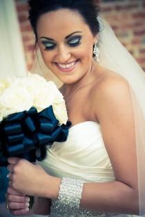 wedding photo - Wedding Crystal Bridal Bracelet Cuff Bangle