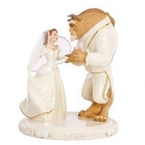 wedding photo - Lenox Disney Beauty & The Beast Belle's Wedding Dreams Cake Topper Figurine