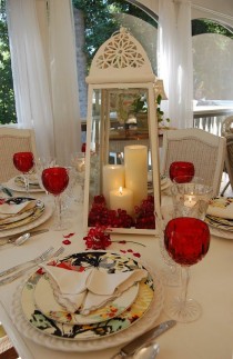 wedding photo - Romantic Candlelight Table Setting