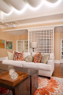 wedding photo - Customized Floor To Ceiling Screen In Living Room