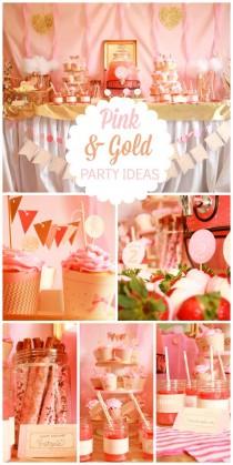 wedding photo - Tutus & Ties / Birthday "Isla's Pink & Gold Tutu's & Ties Party"