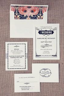 wedding photo - Gatsby Wedding Invitations