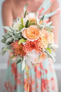 wedding photo -  Wedding Colors: Aqua   Peach