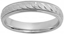 wedding photo - Sterling silver textured wedding ring
