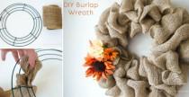 wedding photo - How to Make Burlap Bubble Wreath - DIY & Crafts - Handimania