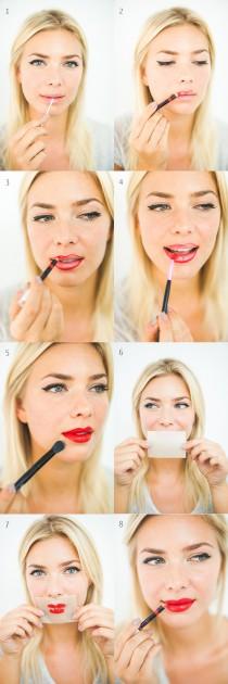 wedding photo - DIY Bright And Bold Red Lips.